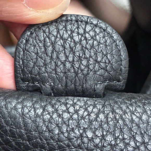 Hermes Black Leather Messenger Bag - Picture 12 of 13